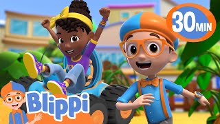 Blippi & Meekah Explore the Farm - Road trip adventure | Blippi and Meekah Podcast