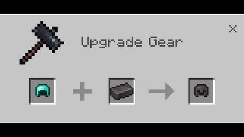 How to craft netherite armor and tools (Bedrock) NETHER UPDATE