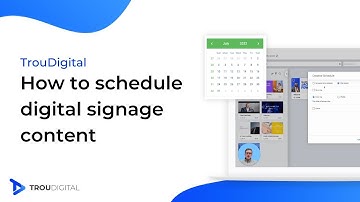 How to schedule digital signage content | TrouDigital