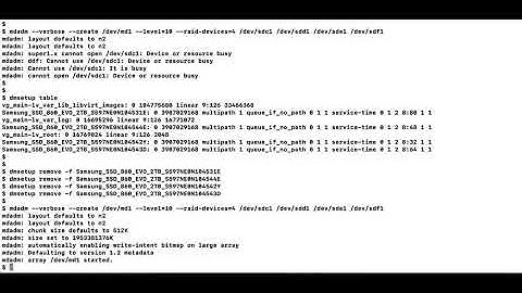 mdadm Device or resource busy | how to fix it