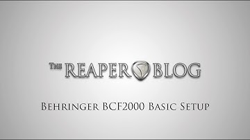BCF2000 Basic Setup in REAPER