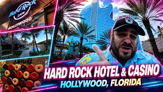 Inside the world’s first Guitar Hotel! Seminole Hard Rock Hollywood, FL Room Tour, Food & Amenities!