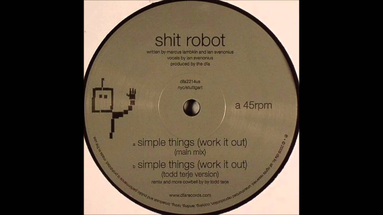 在 YouTube 上观看 Shit Robot  - Simple Things (Work it Out) Todd Terje Rerub