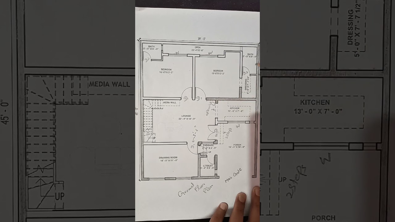 🏡 7 Marla Modern House Design  #7marlahouse  #atifarchitect #shorts