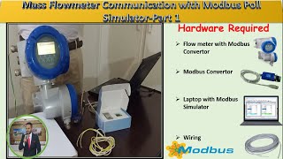 Mass flow meter Modbus communication with ModbusPoll Software. Part 1: Modbus Practical Example screenshot 3