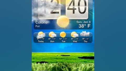 HTC animated weather