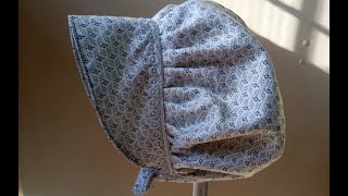 How to Sew Baby Bonnet Sun Bonnet diy baby bonnet tutorial Newborn baby bonnet