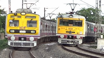 Fast Accelerating EMU Trains Negotiating Huge Curve | Katwa-Howrah+Bandel-Katwa EMU Local | ER