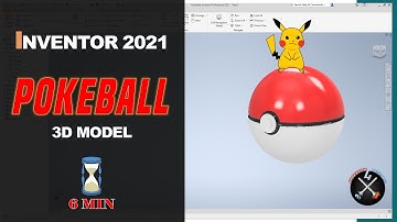Pokèball 3D model 🔴⚫⚪ | Not the same CAD TUTORIAL | Inventor Professional 2021