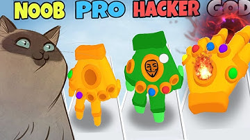 NOOB vs PRO vs HACKER vs GOD in Glove Power