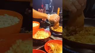 Mongolian Fried Rice cooking food