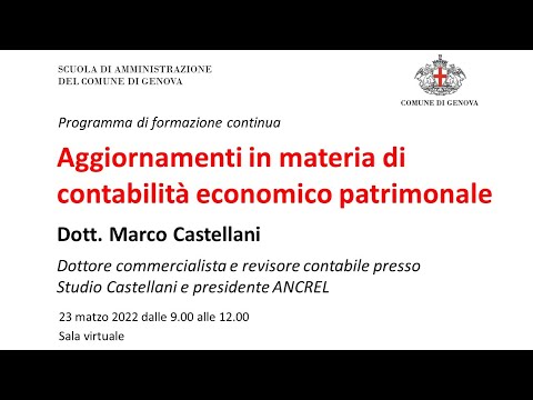 Aggiornamenti in materia di contabilità economico patrimoniale