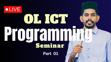 OL ICT Programming Special Seminar - Part 01 | Live