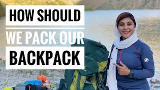 نحوه ی صحیح چیدمان کوله پشتیPack your backpack for a solotravel and long trips.