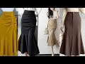 superb collection of formal office wear plated style middi skirts/pencil skirt h-line skirts design