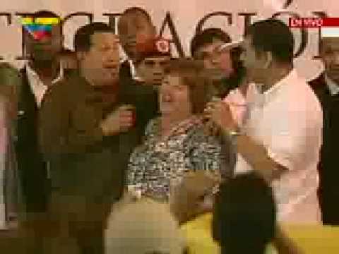 Chvez, Correa y Aleida Guevara (Che Guevaras daugh...