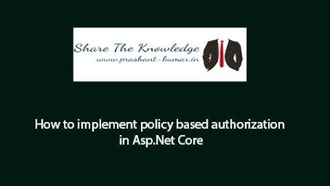 policy authorization asp net core