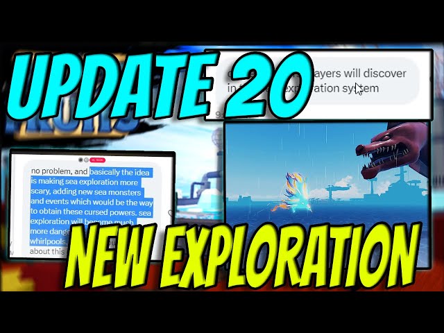 Blox Fruits Update 20 New Exploration System + Map REWORKS!!! 