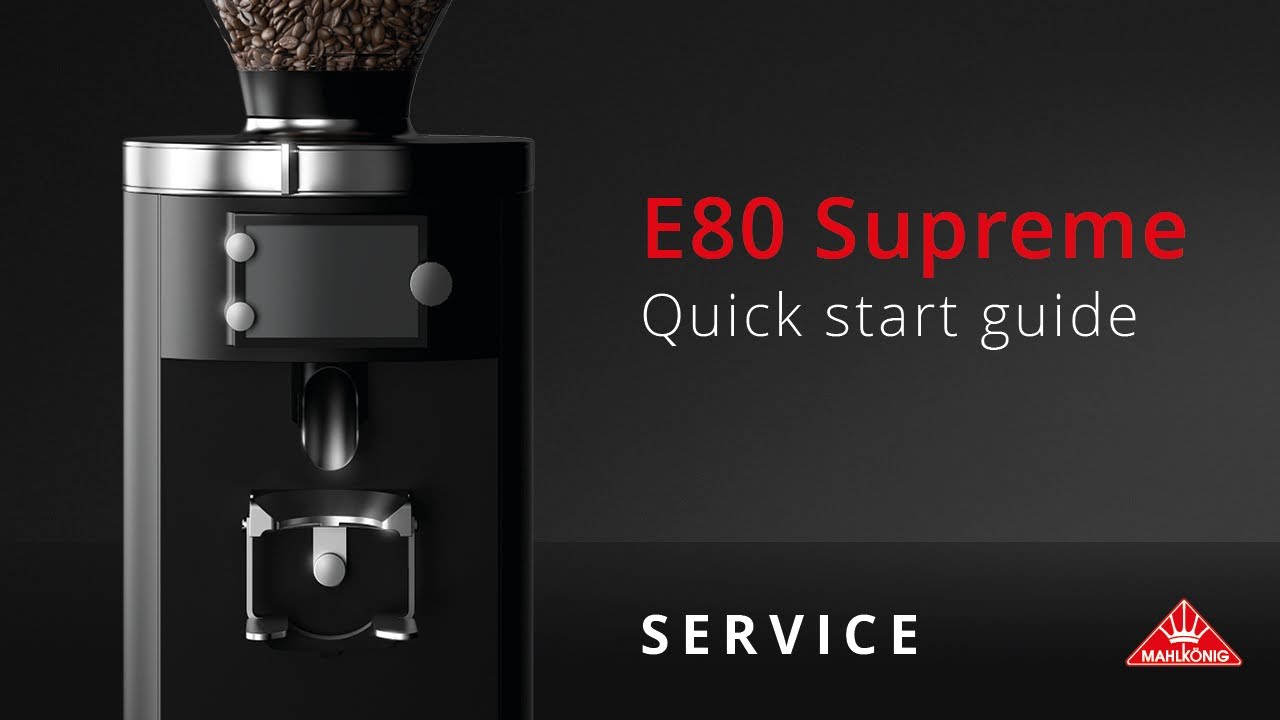 Mahlkonig E80 Supreme Commercial On Demand Coffee Grinder Black 80mm