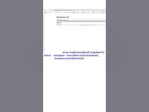 Drop Down Automation Testing || Select Class|| Selenium || Java ...