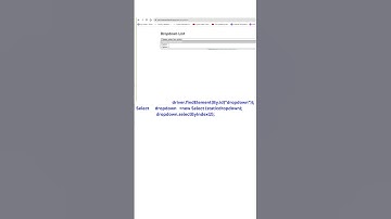 Drop Down Automation Testing || Select Class|| Selenium || Java Programming