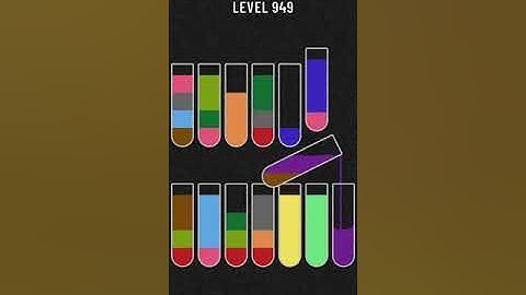 Water Sort Puzzle   level 949 Mobile Cell Phone Game Walkthrough Android / Apple