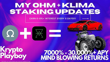 OLYMPUS DAO + KLIMA DAO STAKE UPDATE | 7000% - 30,000%+ APY | CRAZY PASSIVE INCOME | OHM | KLIMA