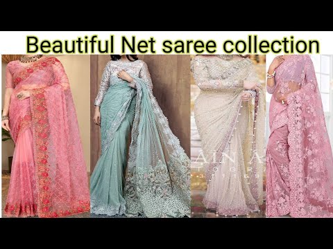 Most Beautiful and stylish Net saree Designs | Saree collection