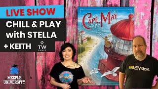 Cape May Board Game - LIVE Chill & Play with Stella + Keith