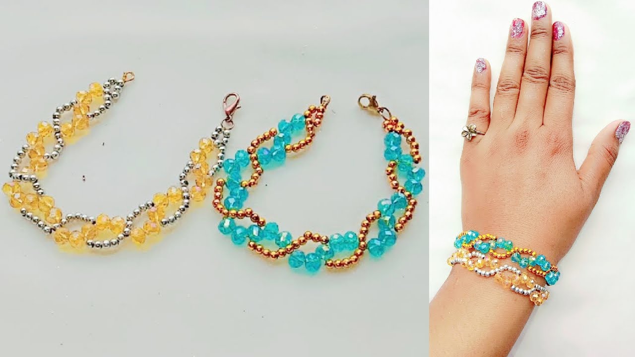 Beautiful Women Crystal Beads Bracelet Designs | DIY Sparkling Jewelry | Stunning DIY