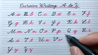 Cursive writing a to z abcd | Cursive abcd | Cursive handwriting abcd |Cursive Capital Small letters