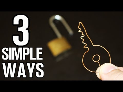 3 Simple Ways To Open A Lock - Life Hacks