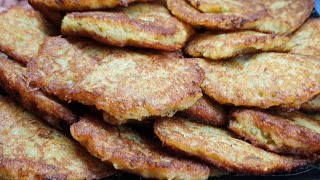 Вкусные Драники с картошки (Деруны, быстрый и очень вкусный рецепт)