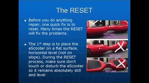 Hoverboard Scooter Repair - Blue Light Error, Gyro repair and Reset