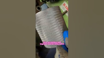 Three axis stainless steel large pipe material rolling pattern#thread#threadrollingmachine#knurlingm