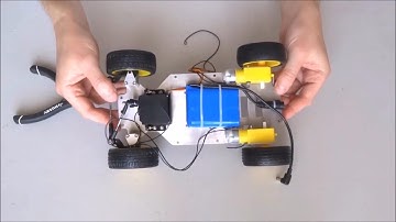 Assemble XiaoR Geek Donkey Car Raspberry Pi Robot Step 6:  Install The Battery