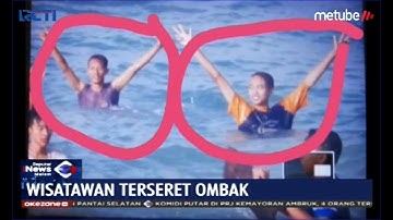 Nahas! Asyik Berenang di Pantai Pangi, Blitar, 7 Wisatawan Tergulung Ombak - SIM 12/06