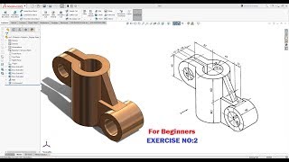 SolidWorks Tutorial for Beginners Exercise - 2 by Solidworks 3D Design 647 views 5 years ago 8 minutes, 18 seconds