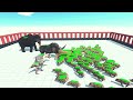 Prehistoric Mammals Vs  Every Unit [Same Price] Part 2 ARBS | Animal Revolt Battle Simulator