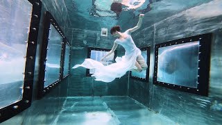 Relaxing Underwater Dance in White Dress | Stella the Siren