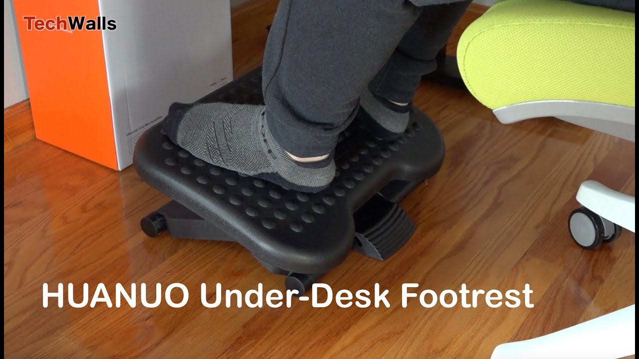 HUANUO Foot Rest Under Desk Adjustable Ergonomic Footrest for