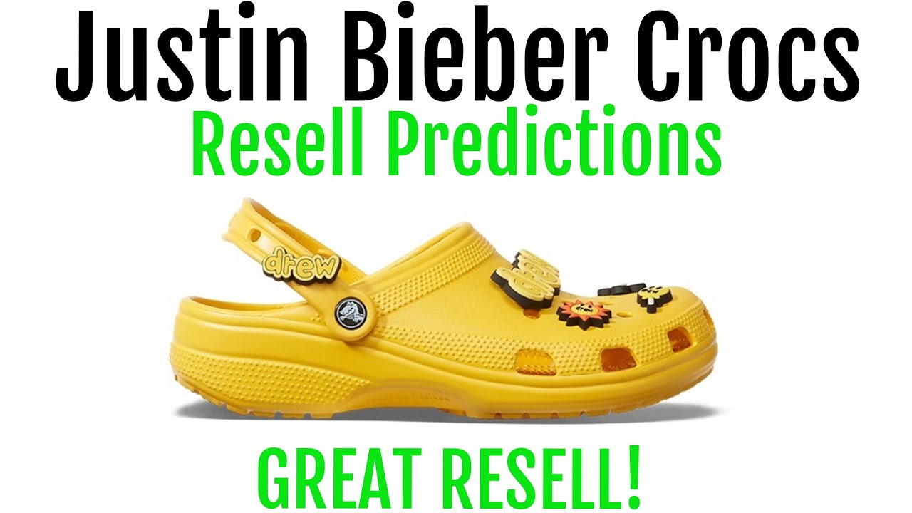 justin bieber crocs resell