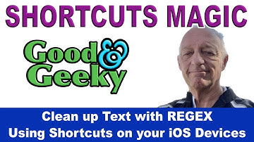 Shortcut in Shortcuts App on iOS to clean text using Regex