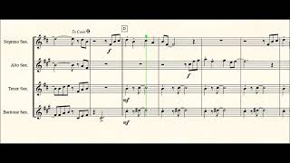 Moondance for Saxophone quartet
