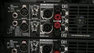 Stereo "Daisy" chain of amplifiers (using QSC PLX amps) - Stage Left Audio