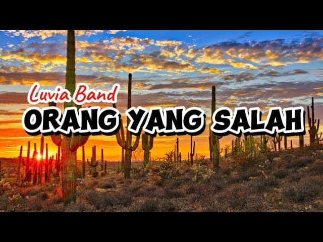 LUVIA BAND-ORANG YANG SALAH||lirik lagu||musik pop indonesia class=