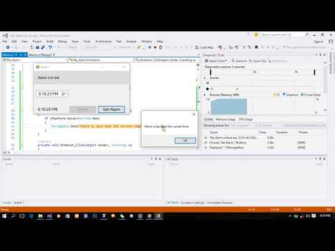 Creating simple alarm in C# NET 1