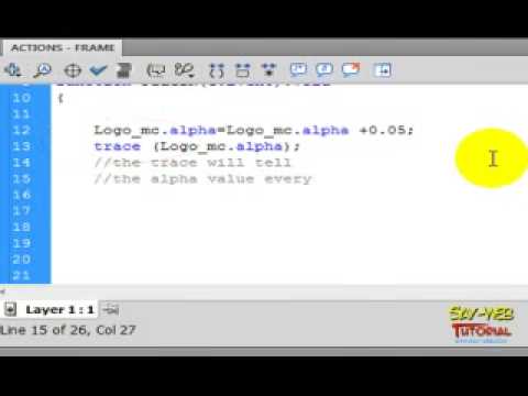 ActionScript 3.0 Lesson 14: Using the If Statement and Controlling a Fade Effect