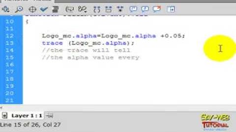 ActionScript 3.0 Lesson 14: Using the If Statement and Controlling a Fade Effect