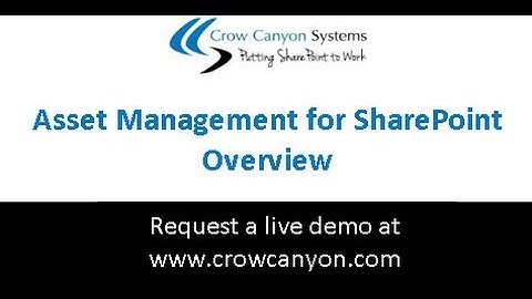 Asset Management for SharePoint and Office 365 - Crow Canyon